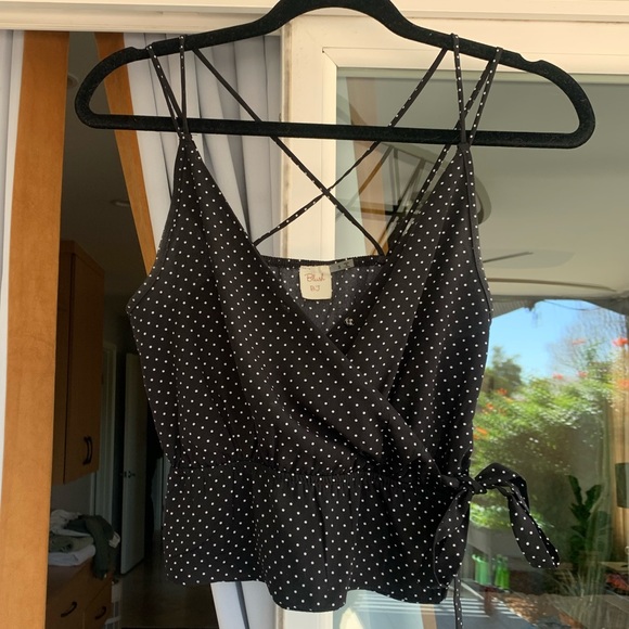 Peplum Wrap Crop Top - Picture 4 of 6